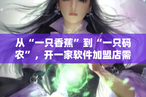 從“一只香蕉”到“一只碼農(nóng)”，開一家軟件加盟店需要花費(fèi)多少？