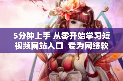5分鐘上手 從零開始學(xué)習短視頻網(wǎng)站入口  專為網(wǎng)絡(luò)軟件編程愛好者推薦
