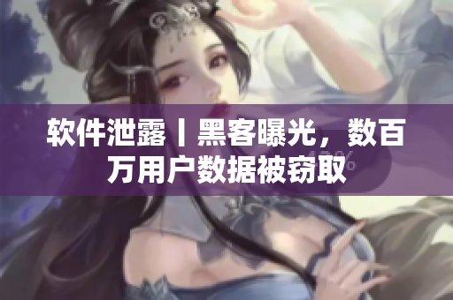 軟件泄露丨黑客曝光，數(shù)百萬用戶數(shù)據被竊取