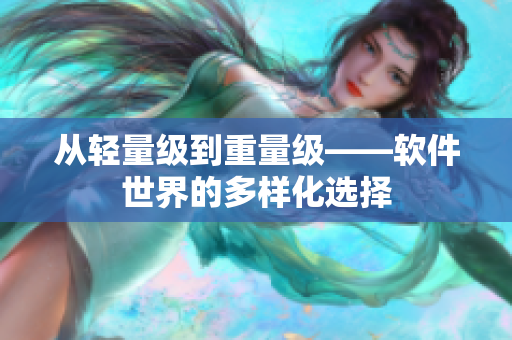 從輕量級(jí)到重量級(jí)——軟件世界的多樣化選擇