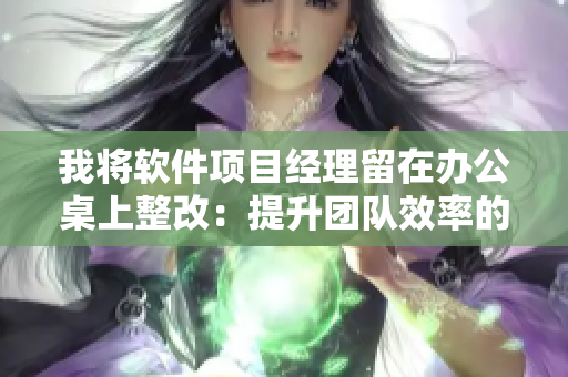 我將軟件項目經(jīng)理留在辦公桌上整改：提升團(tuán)隊效率的關(guān)鍵因素