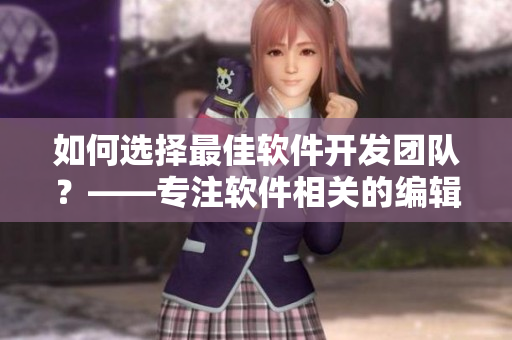 如何選擇最佳軟件開(kāi)發(fā)團(tuán)隊(duì)？——專注軟件相關(guān)的編輯