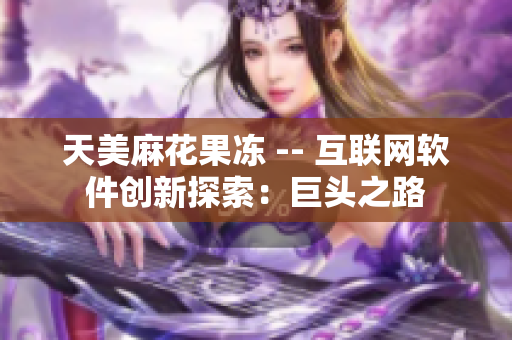 天美麻花果凍 -- 互聯(lián)網軟件創(chuàng)新探索：巨頭之路