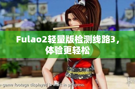 Fulao2輕量版檢測線路3，體驗更輕松