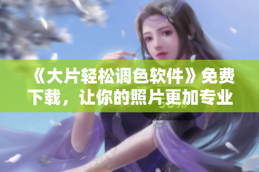 《大片輕松調(diào)色軟件》免費下載，讓你的照片更加專業(yè)！