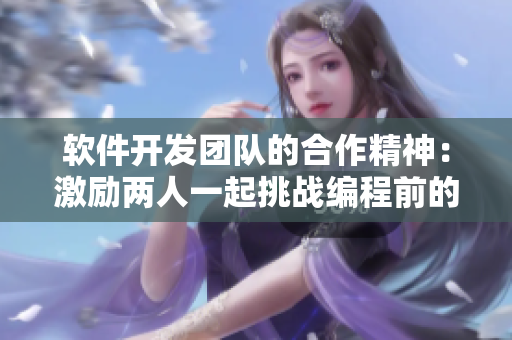 軟件開發(fā)團隊的合作精神：激勵兩人一起挑戰(zhàn)編程前的電影推薦