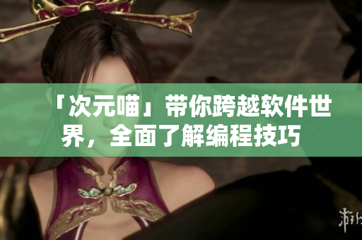 「次元喵」帶你跨越軟件世界，全面了解編程技巧