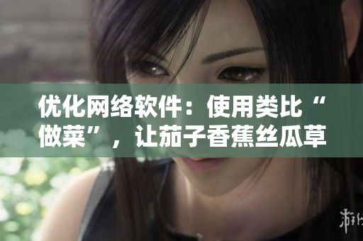 優(yōu)化網(wǎng)絡軟件：使用類比“做菜”，讓茄子香蕉絲瓜草莓南瓜向日葵重獲新生