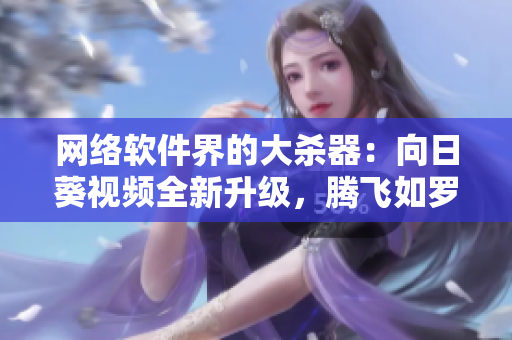 網(wǎng)絡軟件界的大殺器：向日葵視頻全新升級，騰飛如羅志祥！