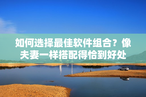 如何選擇最佳軟件組合？像夫妻一樣搭配得恰到好處