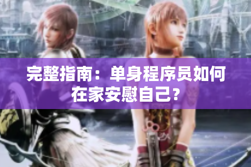 完整指南：單身程序員如何在家安慰自己？