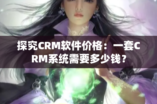 探究CRM軟件價(jià)格：一套CRM系統(tǒng)需要多少錢？