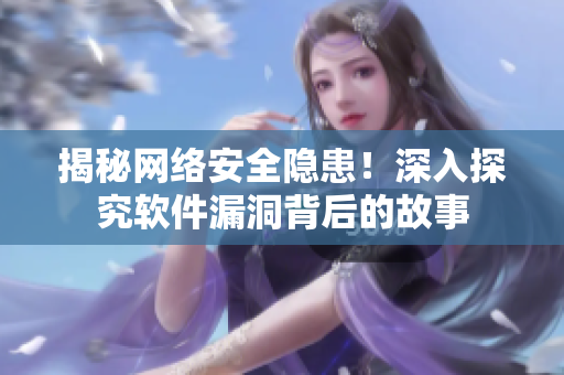 揭秘網(wǎng)絡(luò)安全隱患！深入探究軟件漏洞背后的故事