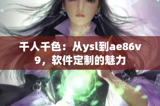 千人千色：從ysl到ae86v9，軟件定制的魅力