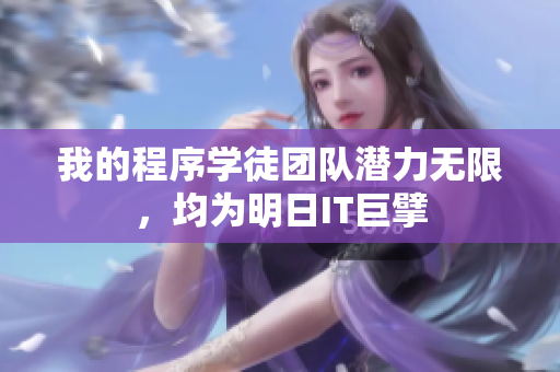 我的程序?qū)W徒團(tuán)隊(duì)潛力無限，均為明日IT巨擘