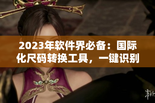 2023年軟件界必備：國際化尺碼轉(zhuǎn)換工具，一鍵識別歐洲與國產(chǎn)尺碼