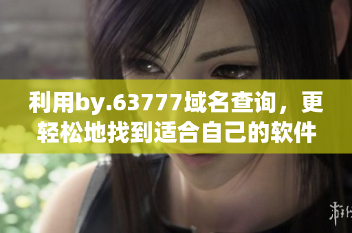 利用by.63777域名查詢，更輕松地找到適合自己的軟件