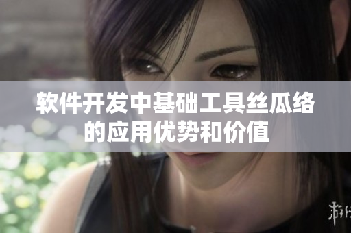 軟件開發(fā)中基礎(chǔ)工具絲瓜絡(luò)的應(yīng)用優(yōu)勢和價值