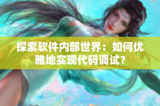 探索軟件內(nèi)部世界：如何優(yōu)雅地實(shí)現(xiàn)代碼調(diào)試？