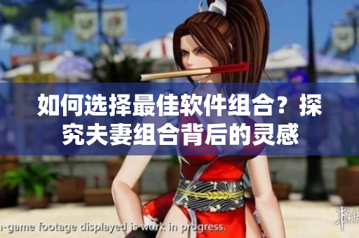 如何選擇最佳軟件組合？探究夫妻組合背后的靈感