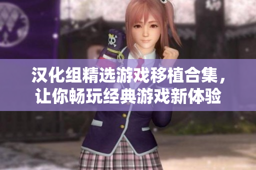 漢化組精選游戲移植合集，讓你暢玩經(jīng)典游戲新體驗(yàn)