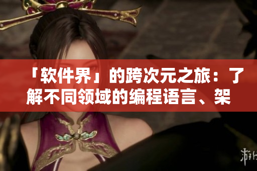 「軟件界」的跨次元之旅：了解不同領(lǐng)域的編程語言、架構(gòu)和創(chuàng)新優(yōu)化