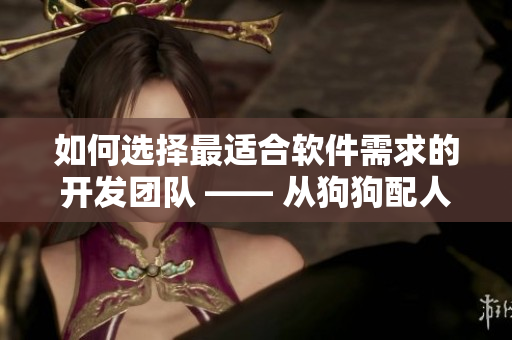 如何選擇最適合軟件需求的開(kāi)發(fā)團(tuán)隊(duì) —— 從狗狗配人的角度思考