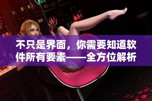不只是界面，你需要知道軟件所有要素——全方位解析軟件架構(gòu)及功能