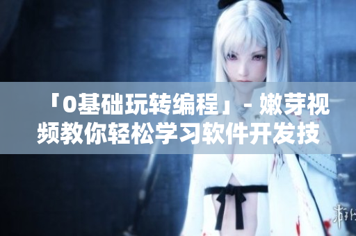 「0基礎玩轉(zhuǎn)編程」- 嫩芽視頻教你輕松學習軟件開發(fā)技能