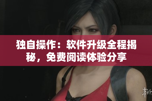 獨自操作：軟件升級全程揭秘，免費閱讀體驗分享