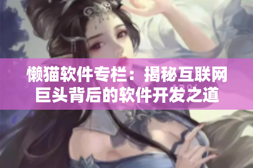懶貓軟件專欄：揭秘互聯(lián)網(wǎng)巨頭背后的軟件開(kāi)發(fā)之道