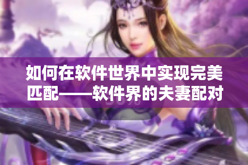 如何在軟件世界中實現(xiàn)完美匹配——軟件界的夫妻配對法則