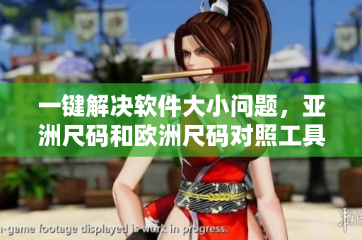 一鍵解決軟件大小問題，亞洲尺碼和歐洲尺碼對照工具箱為您服務！