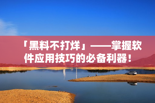 「黑料不打烊」——掌握軟件應(yīng)用技巧的必備利器！