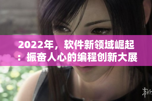 2022年，軟件新領(lǐng)域崛起：振奮人心的編程創(chuàng)新大展望