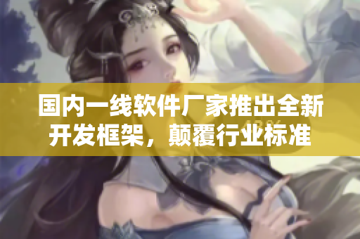 國內(nèi)一線軟件廠家推出全新開發(fā)框架，顛覆行業(yè)標準