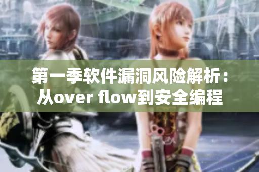 第一季軟件漏洞風(fēng)險(xiǎn)解析：從over flow到安全編程
