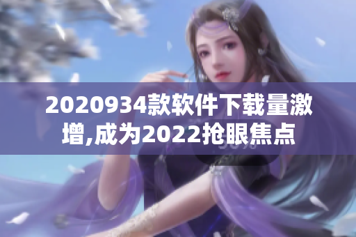 2020934款軟件下載量激增,成為2022搶眼焦點(diǎn)