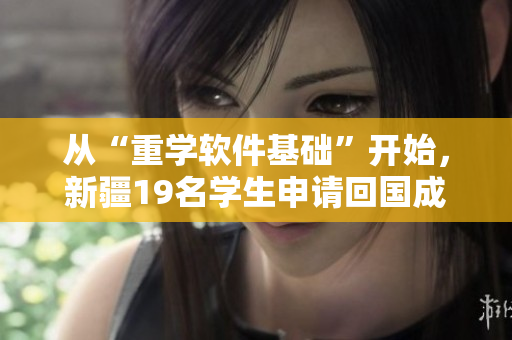 從“重學(xué)軟件基礎(chǔ)”開始，新疆19名學(xué)生申請(qǐng)回國(guó)成為軟件工程師