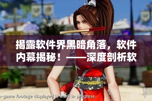 揭露軟件界黑暗角落，軟件內(nèi)幕揭秘！——深度剖析軟件行業(yè)內(nèi)部黑色產(chǎn)業(yè)鏈