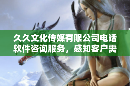 久久文化傳媒有限公司電話軟件咨詢服務(wù)，感知客戶需求，助力軟件行業(yè)發(fā)展