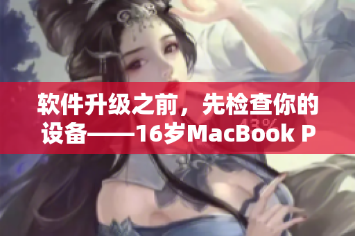 軟件升級之前，先檢查你的設備——16歲MacBook Pro在日本引起關注