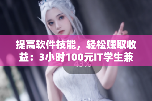 提高軟件技能，輕松賺取收益：3小時100元IT學生兼職
