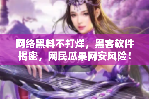 網(wǎng)絡黑料不打烊，黑客軟件揭密，網(wǎng)民瓜果網(wǎng)安風險！