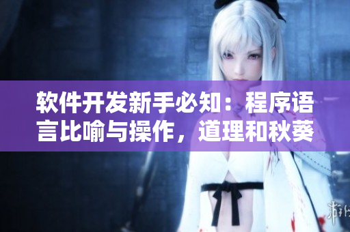 軟件開(kāi)發(fā)新手必知：程序語(yǔ)言比喻與操作，道理和秋葵一樣重要！
