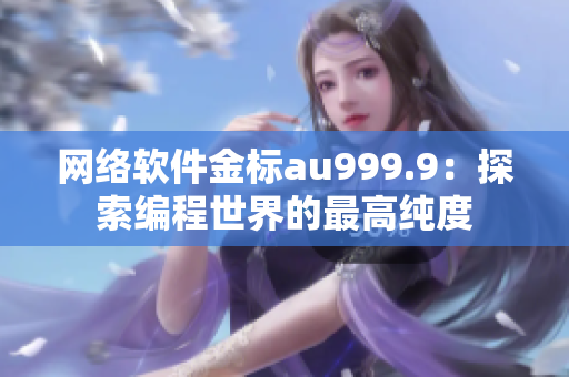 網(wǎng)絡(luò)軟件金標(biāo)au999.9：探索編程世界的最高純度