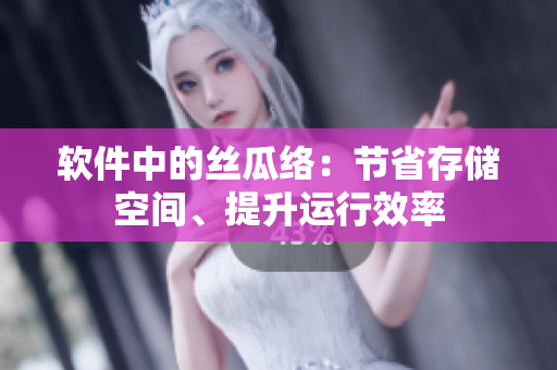 軟件中的絲瓜絡(luò)：節(jié)省存儲(chǔ)空間、提升運(yùn)行效率