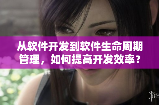從軟件開發(fā)到軟件生命周期管理，如何提高開發(fā)效率？——來自808影視的建議