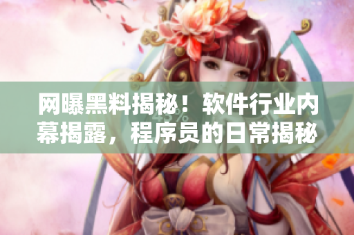 網(wǎng)曝黑料揭秘！軟件行業(yè)內(nèi)幕揭露，程序員的日常揭秘！