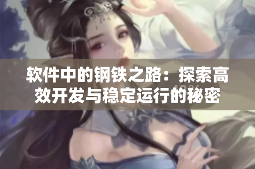 軟件中的鋼鐵之路：探索高效開發(fā)與穩(wěn)定運行的秘密